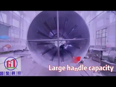 Μηχανολογικός σχεδιασμός Γυριστικό στεγνωτήρα θραύσματα ξύλου 3 τόνους/ώρα